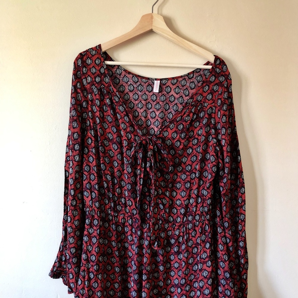 Xhilaration Floral Long Sleeve Romper